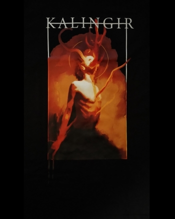 Close-up of the Kalingir T-Shirt print, showing the details of the design