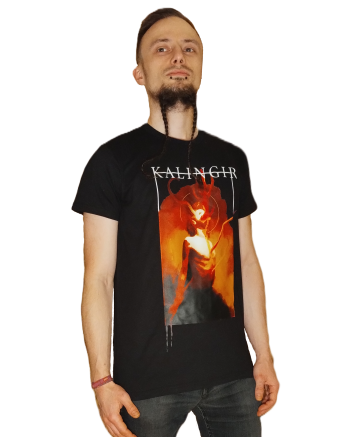 Male Model wearing the Kalingir T-Shirt with an outrageous design